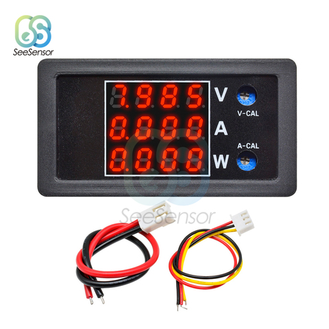 DC 0-100V 10A 1000W LCD Display Digital Voltmeter Ammeter Wattmeter High Precision Voltage Current Power Meter Tester Detector ► Photo 1/6