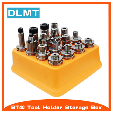 CNC machining center BT40 tool holder storage box 16 hole plastic BT40 tool holder special finishing rack ► Photo 1/4