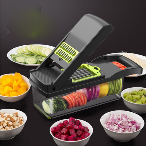 Vegetable Cutter Mandoline Vegetable Grater Slicer Chopper Tomato Potato Peeler Carrot Salad Bowl Drain Cook Kitchen Accessories ► Photo 1/6