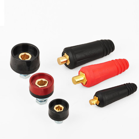Europe Welding Machine Quick Fitting Male Cable Connector Socket Plug Adaptor DKJ 10-25 ► Photo 1/6