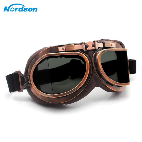 Nordson Motorcycle Goggles Glasses Vintage Motorbike Classic Retro Goggles for Harley Eyewear Protection Moto Motocross Goggles ► Photo 1/6