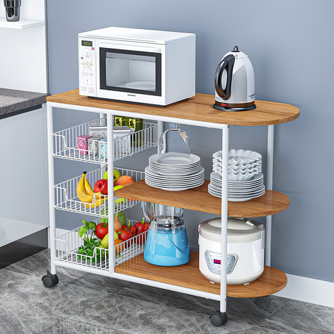 Household Multifunctional Kitchen Storage Rack Floor Multi-layer Microwave  Oven Rack Storage Cabinet Vegetable Storage Rack