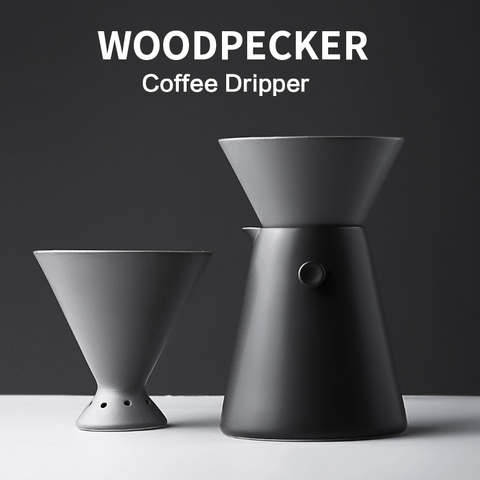 1-4 Cups Ceramic Coffee Dripper Set Style Coffee Drip Filter Cup Permanent Pour Over Coffee Maker with Separate Stand for Filte ► Photo 1/6