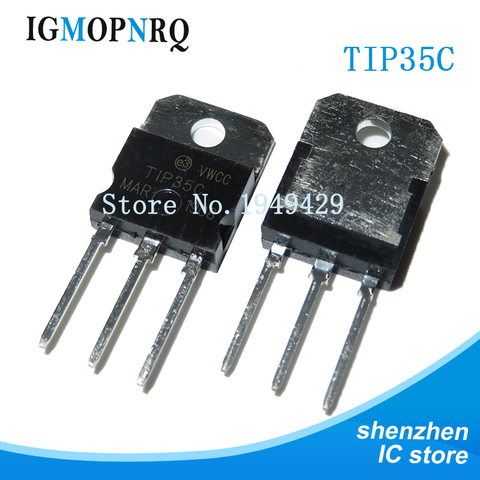 10PCS TIP35C TIP35 25A 100V TO-3P Power amplifier tube IC ► Photo 1/2