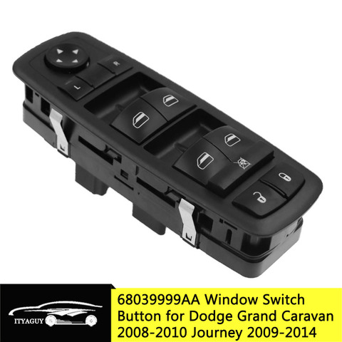68039999AA 68039999AC Car Master Power Window Switch Button for Dodge Grand Caravan Journey for Chrysler Town Country 68039999AB ► Photo 1/6