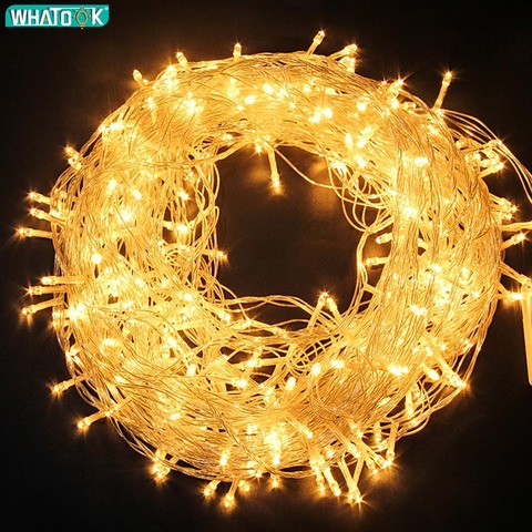 10M 20M 30M 50M 100M LED string Fairy lights holiday Wedding Christmas  Garland Light Outdoor Garden Christmas String Light