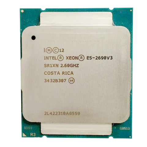 Intel E5 2690 V3 Processor SR1XN 2.6Ghz 12 Core 30MB Socket LGA 2011-3 Xeon CPU ► Photo 1/1