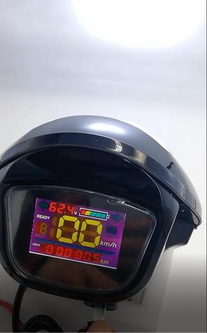 frontlight with display for big power electric scooter motorcycle lamp with battery level/speed/light indicator and bluetooth ► Photo 1/6