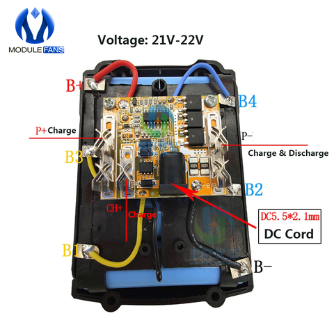 5S 18.5V 18A BMS 18650 Lithium Battery Protection Board Li-ion Battery Cell Packs Short Circuit Over Charge Discharge Protect ► Photo 1/6