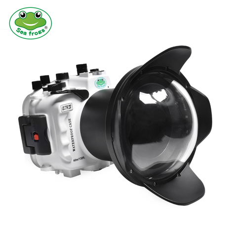 40m/130ft For  A7 IV A7R4  A7RIV A7M4 28-70mm lens underwater camera housing diving box case Waterproof cover White ► Photo 1/6