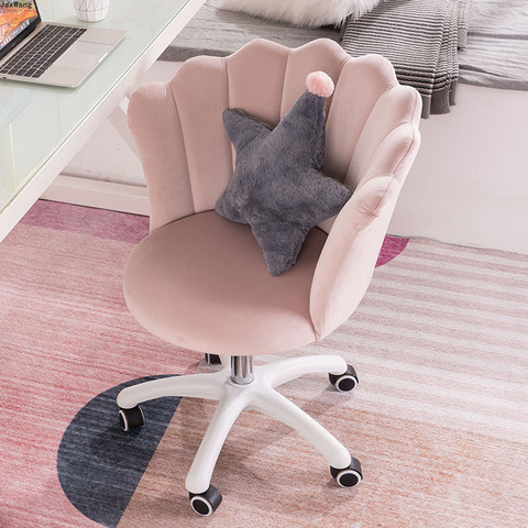Nordic Dining Chair Girls Bedroom Swivel Chair Leisure Computer Chair College Student Dormitory Lift Comfortable Dining Chairs ► Photo 1/6