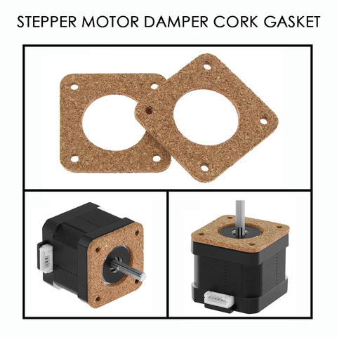 1PCS Nema 17 Stepper Damper Nema17 Stepper Motor Damper Cork Gasket Reprap Isolator 42 Motor Absorber For 3D Printer Motor ► Photo 1/6