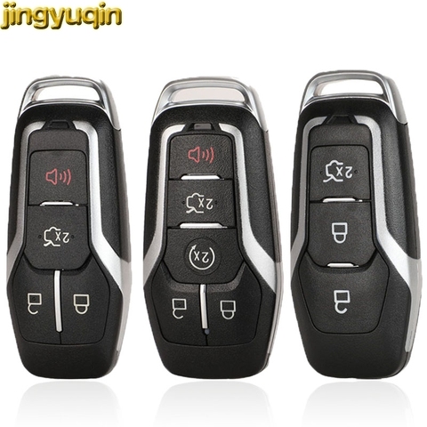 jingyuqin 3/4/5 Buttons Remote Car Key Shell For Ford Edge Explorer Fusion 2015 2016 2017 M3N-A2C31243300 Smart Key Fob ► Photo 1/5