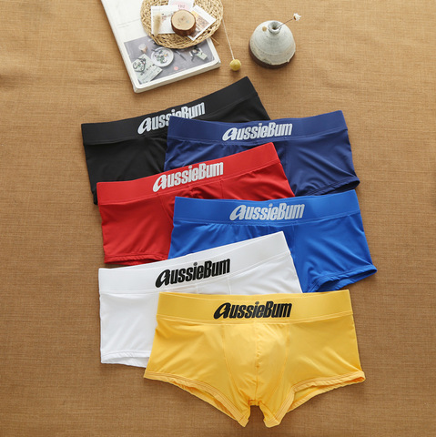 Men's Underwear Milk Silk Comfortable Sports Boxer Briefs Dropshipping Underpants New Arrival Men's Briefs Slip ► Photo 1/5