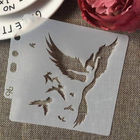 5inch Bird Flying Dancing Girl DIY Layering Stencils Painting Scrapbook Coloring Embossing Album Decorative Card Template ► Photo 1/1