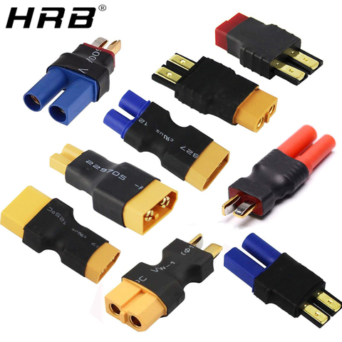 Amass Adapter XT60 to XT90 EC5 EC3 TRX T Deans XT30U Female Male Connectors 4.0mm Banana Plug RC Lipo Battery Control Parts DIY ► Photo 1/6