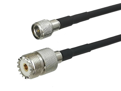 1Pcs RG58 Mini UHF Male Plug to UHF SO239 Female Jack Connector RF Coaxial Jumper Pigtail Cable For Radio Antenna 6inch~50M ► Photo 1/4