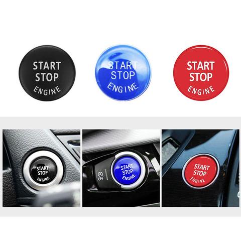 Car Engine Start Stop Switch Button Replace Cover for BMW 1/3/5 Series E87 E90/E91/E92/E93 E60 X1 E84 X3 E83 X5 E70 X6 E71 Z4 ► Photo 1/6