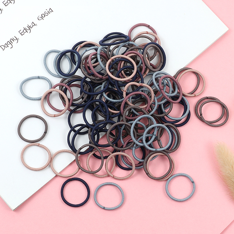 100PCS/Set Girls Colorful Hair Ring Children Ponytail Elastic rubber band hair band Hair Accessories girl Headband Headdress Set ► Photo 1/6