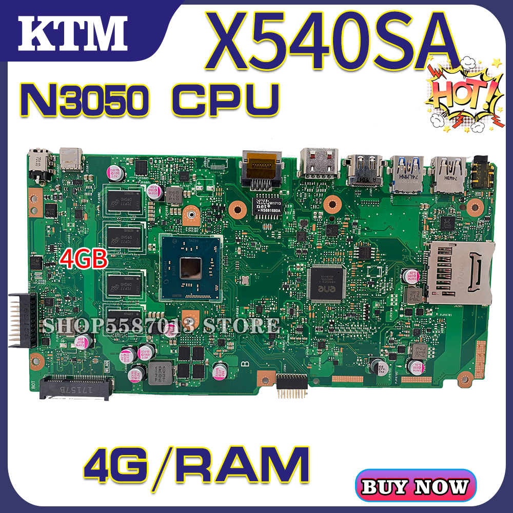 Motherboard Fit ASUS X540S R540S F540S X540SA N3050 2GB Mainboard 