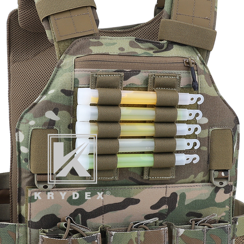 KRYDEX For Chemlight Battery Elastic Storage Holder 5 Holes Shot Shell Tray Pen Hook & Loop Light Stick Elastic Storage Panel ► Photo 1/6