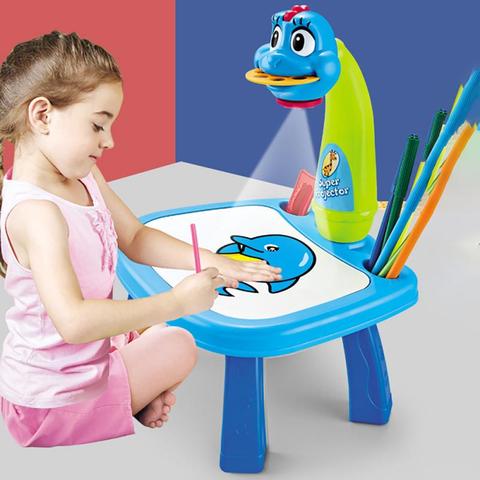 Kids Learning Toys Educational  Kids Drawing Projector Table - Kids Drawing  Light - Aliexpress