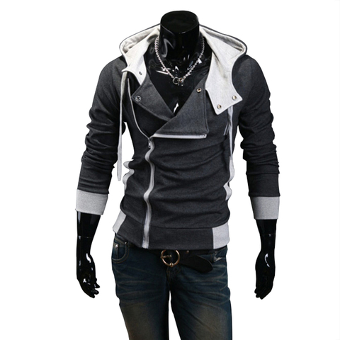 2022 Casual Man Hoodie Sweatshirt Slim Fit Male Zipper Cardigan Hoodies Outerwear Black White Sportswear Men Hooded Jacket 6XL ► Photo 1/6
