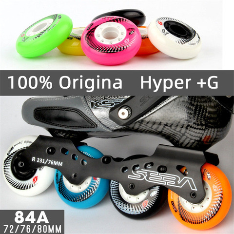 100% Original 84A SEBA Hyper +G GRIP Concrete Inline Skates Wheel Roller Skate FSK Slalom Braking wheel [72mm 76mm 80mm] ► Photo 1/6