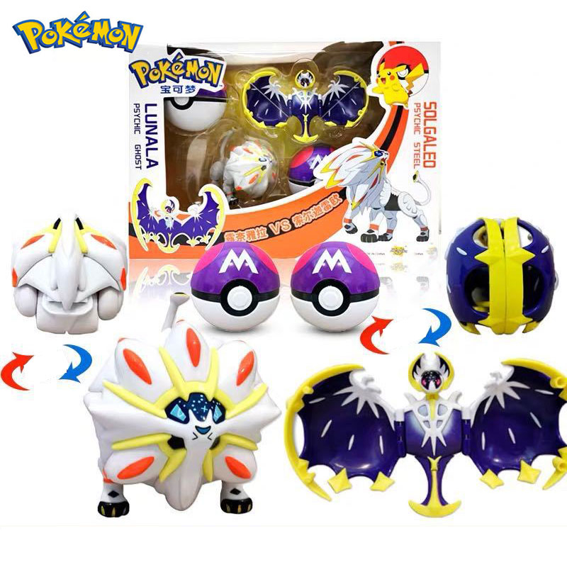 Pokemone Sun Moon Deformation Poke Action Figure Toys Transformation Mewtwo Solgaleo  Lunala Model Gift Toys For Childrens - Price history & Review, AliExpress  Seller - Xin Yu Trendy Toy Store