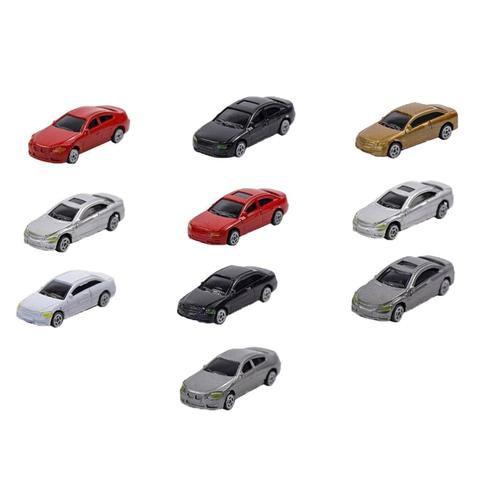 10pcs 1/87 HO Scale Model Car Miniature Vehcile Train Layout Sand Table Accessories, Kids Toys ► Photo 1/6