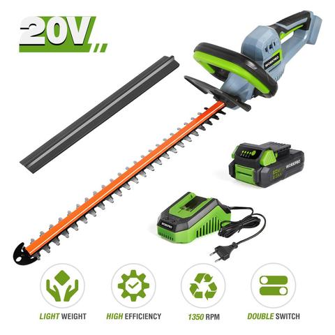 WORKPRO 20V Cordless Electric Household Trimmer Quick Charge Rechargeable Hedge Trimmer Pruning Saw Tools For Garden with Blade ► Photo 1/6