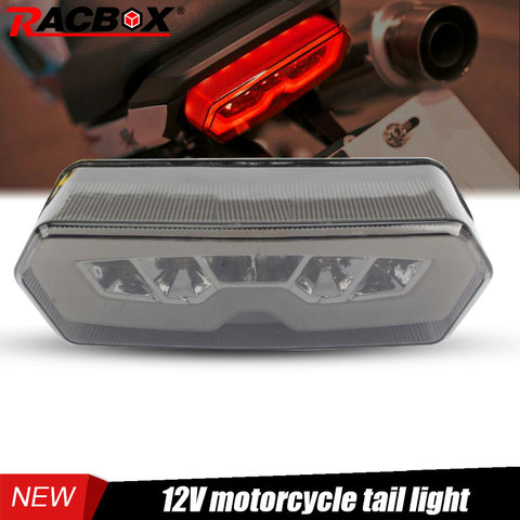 Racbox Motorcycle LED Taillight Rear Tail Amber Turn Signal Red Brake Lamp Light 12V Waterproof For HONDA MSX /Grom 125 13-16 ► Photo 1/6