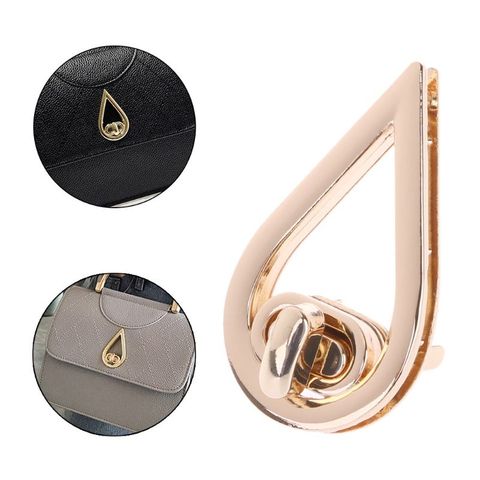 Water Droplets Shape Metal Clasp Turn Lock Twist Locks For DIY Leather Handbag Bag Hardware Accessories ► Photo 1/5