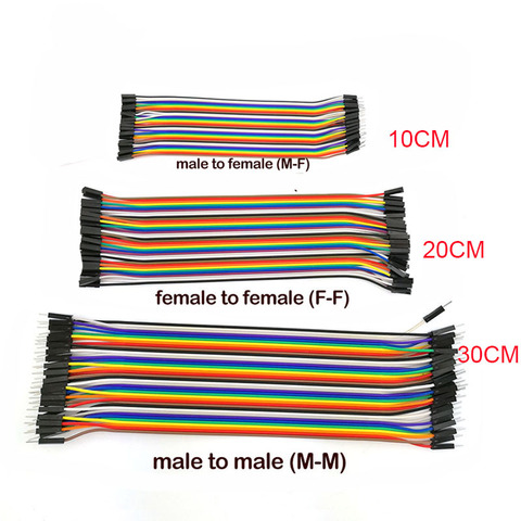 10CM 20CM 30CM Male to Male Female to Female 40Pin Jumper Wire Connection Line Breadboard Jumper Cable  DIY Kit ► Photo 1/6