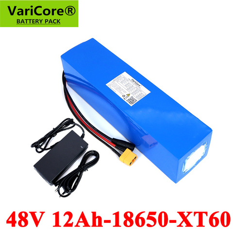 VariCore 48V 12Ah 18650 E-bike battery li ion battery pack bicycle scoot conversion kit bafang 1000W XT60/T plug with Charger ► Photo 1/6