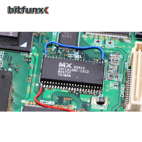 SEGA Dreamcast BIOS chip MX29LV160TMC-90 and 29F1610 Bootloader BIOS ► Photo 1/6