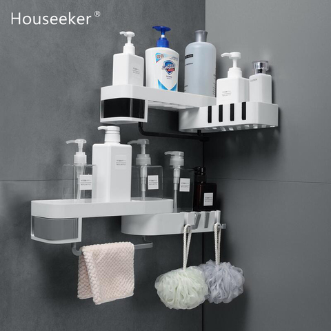 Home Storage Bag Wall-mounted Bathroom Trash Bag Organizer Dual