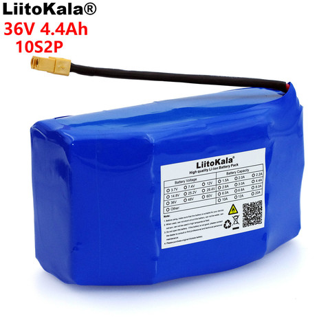 LiitoKala 36V 4.4Ah 4400mah high drain 2 wheel electric scooter self balancing 18650 li-ion battery pack for Self-balancing Fits ► Photo 1/5