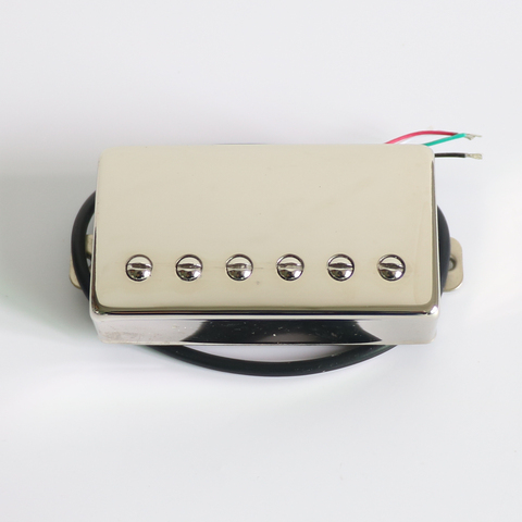 Free Shipping Quality Nickel silver Alnico 5 lp guitar pickup PAF style with Nickel cover baseplate wax potted  ► Photo 1/6