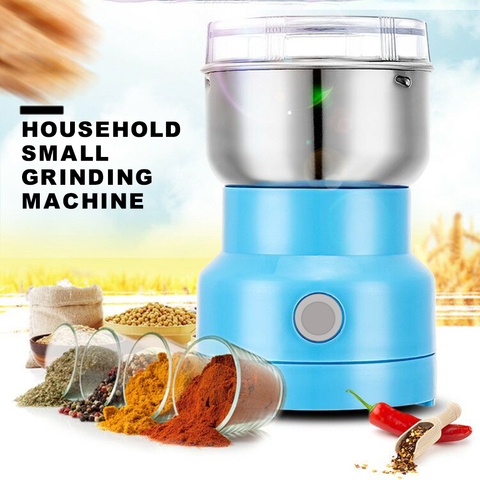 Powerful Grains Spices Grinder Cereals Coffee Dry Food Chopper Processor  Blender Pepper Mill Grinding Machine Home Kitchen Tools