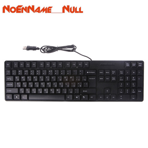 104 keys full size Russian/ English Silent Keyboard Waterproof Office Keyboard for Windows Computer dropshipping ► Photo 1/6