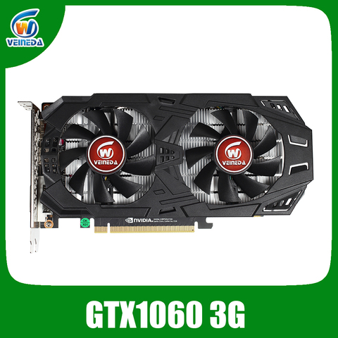 VEINEDA Video Card GTX 1060 3GB 192Bit GDDR5 Graphics Cards for nVIDIA VGA Geforce Series games Hdmi Video Cards ► Photo 1/6