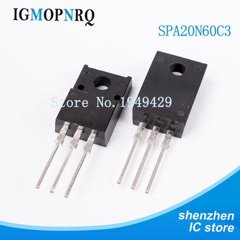 Free shipping 5pcs/lot SPA20N60C3 20N60C3 N-channel FET TO-220F 600V 20.7A new original IC ► Photo 1/2