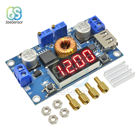 DC-DC 5A Digital LED Drive Lithium Battery Charger Module Adjustable CC/CV USB Step Down Buck Converter Voltmeter Ammeter ► Photo 1/6