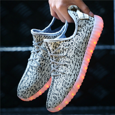 RayZing LED shoes Usb Light Up Unisex Chaussures Lumineuse Zapatos Schoenen schuhe luminous Femme For Adult Casual Led Shoes Men ► Photo 1/6