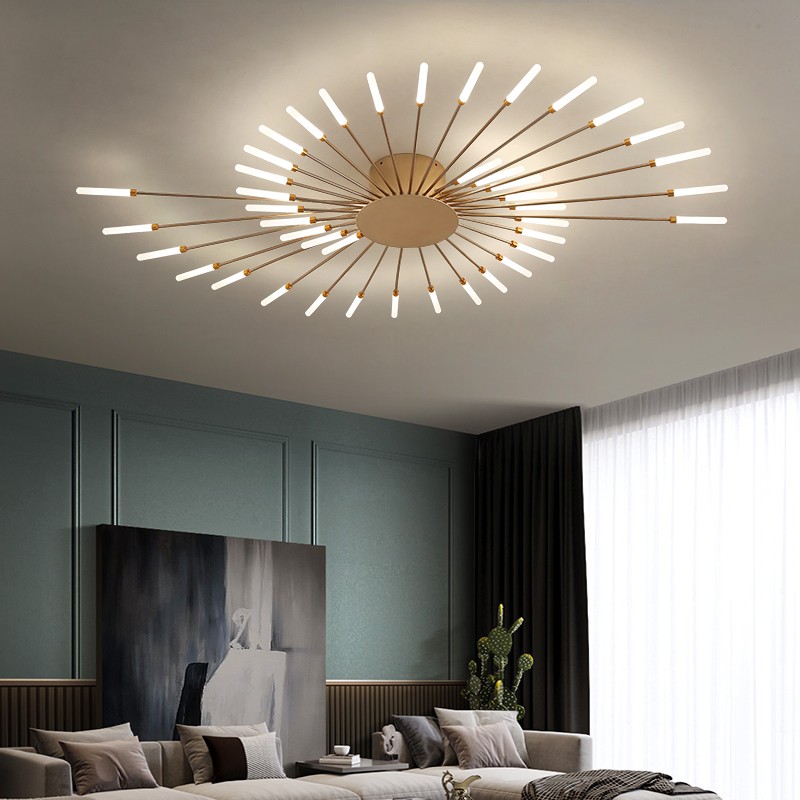Modern LED Aluminum Ceiling Light Chandelier Living Room lobby Pendant Lamp 