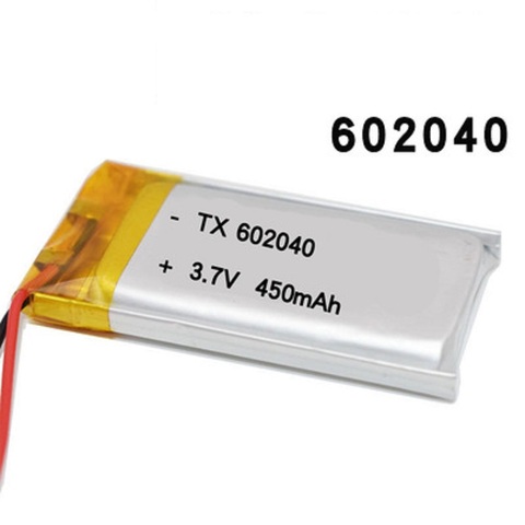 602040 3.7V 450mah Li-ion lithium polymer Rechargeable battery For MP3 MP4 Smart Watch Bluetooth headset Backup Power Li-po cell ► Photo 1/1