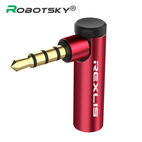 3.5mm Earphone Audio Jack Converter 90 Degree OMTP CTIA Music Audio Adapter For Smartphone Notebook Headphone Speaker Amplifier ► Photo 1/6