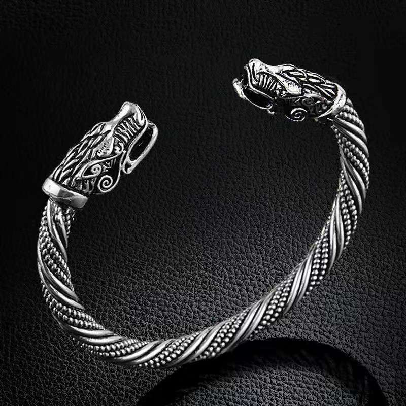 Mens Cuff Twisted Bracelet Bangle Stainless Steel Viking Classic Norse Style Metal Bracelet Jewellery Bracelets Cuff Bracelets 