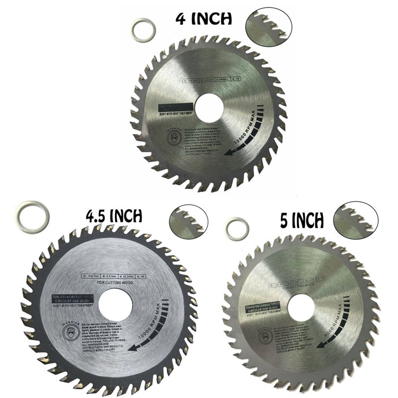 1pc 4 /4.5 /5 inch 40T Wood Carving Disc Circular Saw Blade Disc Cutter Metal Plastic For Angle Grinder For metal cutting disc ► Photo 1/5